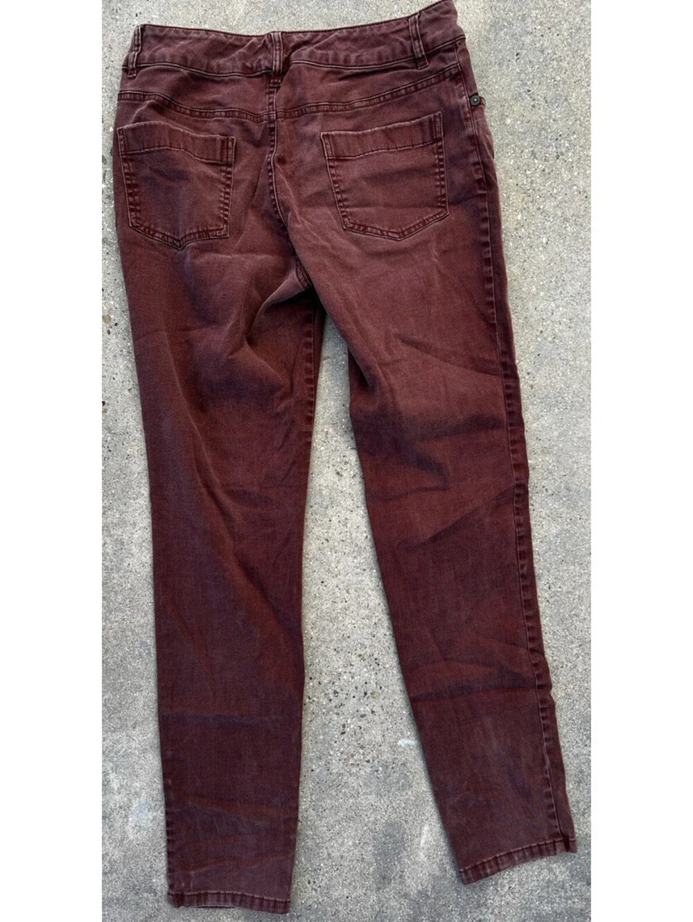 Pendleton Pants Womens 4 x 27L Red Denim Straight Leg Skinny Fit